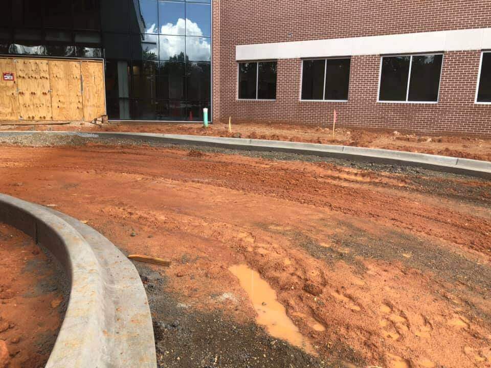 concrete curbs